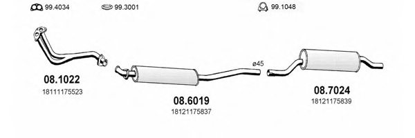 ASSO ART0343 Exhaust System